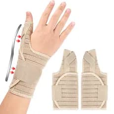 Esportes de Fitness masculino feminino dedo pulseiras placa alumínio suporte fixo mão polegar pressurizado pulseiras elá