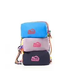 Bolsa de armazenamento de lazer esportivo Dopamina contraste cor bolsa de moedas para celular