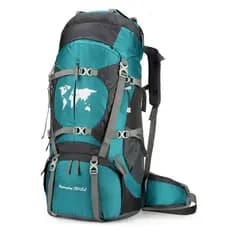 70 + 5L 1.42KG Caminhadas Caminhadas Mochila de grande capacidade Mochila de armazenamento de equipamentos de acampament