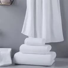 Toalha branca de algodão puro hotel b & b salão de beleza centro de banho dedicado algodão absorvente espessado