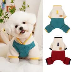 Roupas Para Cães De Estimação Inverno Quente Macacão Casaco Macio Berbere Velo Pequenos E Médios Chihuahua Yorkshire