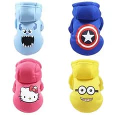 Roupas De Cachorro De Desenho Animado Moletom De Inverno Para Animais De Estimação