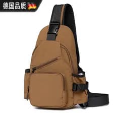 Bolsa de peito alemã masculina, mochila pequena de um ombro, bolsa de peito masculina, ciclismo, esportes, escalada de m