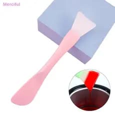 [Mer] Espátulas De Cera Cosmética De Silicone De Cabeça Dupla , Não sti , Remoção De Pelos , Aplicador Corporal , Raspad