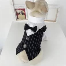 Roupas Para Animais De Estimação Casamento Formal Camiseta Filhote De Cachorro Gato Gravata Borboleta Smoking Terno De C