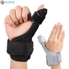 SCOFIE Polegares Suporte Homens Dedo Banda Fixa Pulso Torcido Cinta Mão Fratura Recuperação Polegar Tala