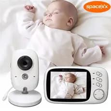 Baba Eletrônica VB603 Com Monitor Visão Noturna, Câmera c/ Audio Sensor de Temperatura-Spacexx