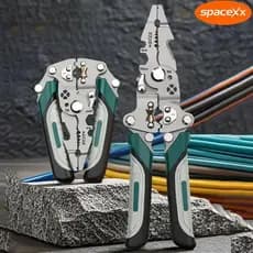 Alicate Automático Decapador Crimpador Eletricista Descacador Fios Decapador Fio Automático 18 Em 1-Spacexx