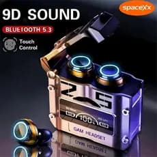 Fone De Ouvido TWS M25 Bluetooth 5.3 Sem Fio Resistente a água Stereo Sports Earbuds LED Microphon-Spacexx