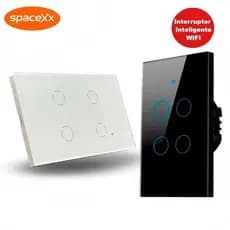 Interruptor Inteligente 1.2.3.4  Botões Teclas Tuya Alexa Wifi-Spacexx