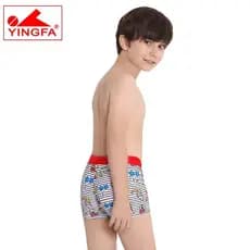 Yingfa calção de banho esportivo infantil boxer infantil calção de banho juvenil Casual respirável rápido @