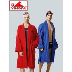 Yingfa roupão de banho absorvente de secagem rápida toalha de banho masculino feminino outono inverno algodão quente toa