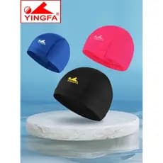 Touca de natação de cabelo britânico, confortável, masculina, feminina, moda adulta, cabelo longo, tamanho grande, aba l