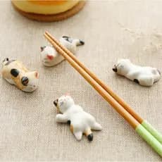 Descanso de pauzinho descanso de pauzinho estilo japonês gato criativo cerâmica casa pauzinho resto ornamentos bonito ga