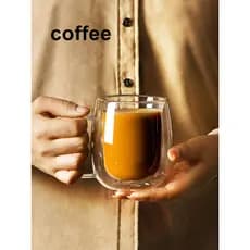 Copo de água de camada dupla, copo de café da manhã doméstico, resistente ao calor, Anti-escaldante, leite com leite, co