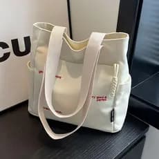Japão preferido bolsa de lona feminina novo estilo moda grande capacidade Commuter sacola estudante classe um @-