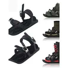 Mini prancha de esqui inverno equipamento de esqui ao ar livre adulto Metal BOA ajustável livre placa dupla sapatos de e
