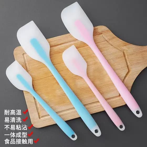 Espátula macia de Silicone integrada, resistente a altas temperaturas, produto comestível, creme de cozimento, espátula