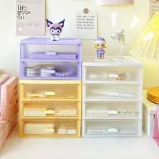 Caixa de armazenamento de mesa tipo gaveta artigos de papelaria diversos cosméticos organizar pequena caixa escritório e