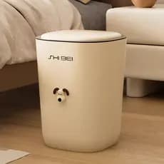 Lata de lixo doméstica 2025 novo estilo sala de estar banheiro cozinha imprensa com tampa grande cesta de papel de grand