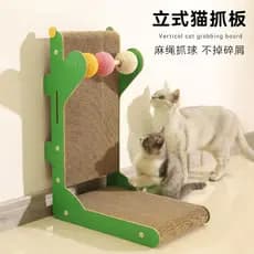Tinypet pequena mostarda dinossauro gato placa de risco papel ondulado maca de gato quadro de escalada Vertical gato gar