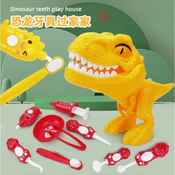 Exportação de comércio exterior dinossauro crianças Dental pequeno médico brinquedo jardim de infância prática do bebê e