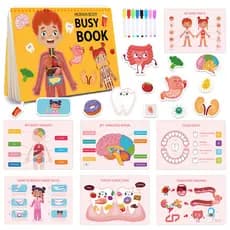 Comércio exterior inglês crianças ocupado livro silencioso jardim de infância educação precoce brinquedos estrutura do c