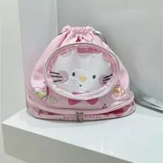 Gato bonito saco de natação crianças seco molhado separação grande capacidade à prova dwaterproof água cinta sapato arma