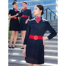 East Airlines Aeromoça Uniforme Profissional Desgaste High-End Temperamento Vestido Vendas Escritório Beleza Roupas de T