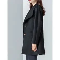 Casaco de lã feminino segurança lã comprimento médio 2024 roupas de inverno High-End Hotel vendas macacão casaco de lã