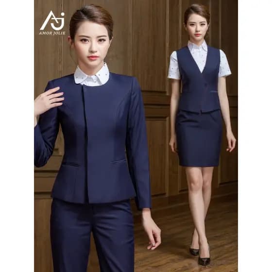 Xianghang companhias aéreas uniforme feminino High-End terno profissional recepção propriedade Hotel macacão loja de jói