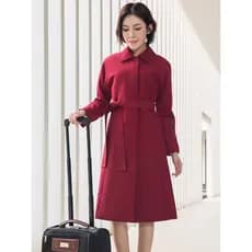 National Airlines Aviation Atendente Blusão Profissional Desgaste Feminino Comprimento Médio Temperamento High-End All-M