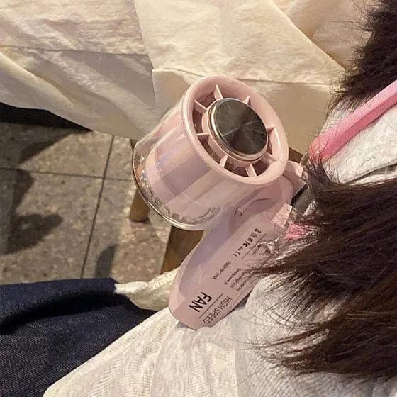 Ventilador de Mouse de gelo semicondutor refrigeração portátil pequeno pendurado pescoço portátil bloco de gelo ventilad