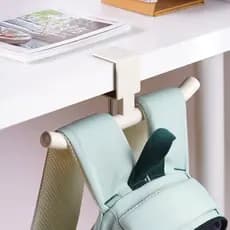Mochila escolar gancho mesa saco de armazenamento ferramenta útil estudante mesa lateral cabide posição trabalho pratele