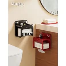 Masculino Menghao dopamina ventosa caixa de tecido higiênico fixado na parede High-End papel higiênico rosto toalha Rack