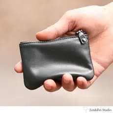 Couro genuíno zíper moeda bolsa bolsa macio caso chave masculino curto pequena carteira feminina Mini bolsa de moedas Ul