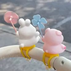 Carrinho de bebê brinquedo pingente pequeno moinho de vento decoração ornamentos andando bebê ferramenta útil bicicleta
