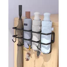Guarda-chuva Rack de armazenamento gancho armazenamento doméstico guarda-chuva balde porta fixado na parede entrada casa