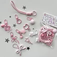 Doudou chaveiro diy acessórios pintura liga estrela de cinco pontas arco artesanal chaveiro acessórios doudou ferramenta