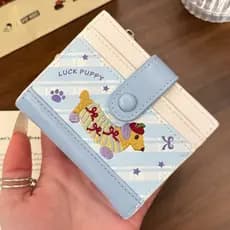 Carteira curta de cachorro Dachshund de alto valor feminina fofa bolsa de moedas porta-cartões Multi-cartão nicho bolsa