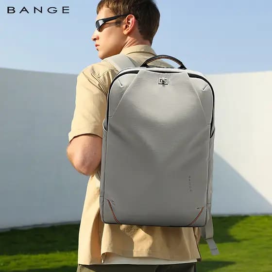 BANGE BANGE Novo Estilo Mochila Masculina Grande Capacidade Multifuncional Business Commuter Business Travel Backpack