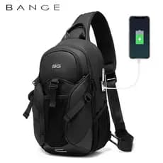 Classe música classe música grande capacidade carregamento USB saco de peito masculino esportes ao ar livre mensageiro d