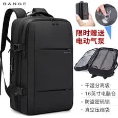 Airback Vácuo Mochila bange bange Mochila Masculina Multifuncional Bolsa de Compressão Bolsa de Viagem de Grande Capacid