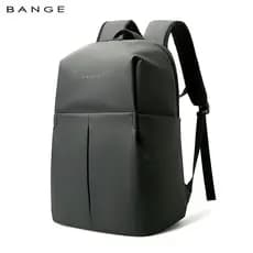 BANGE BANGE Mochila masculina de negócios de grande capacidade, leve, à prova d'água, bolsa para computador, mochila de