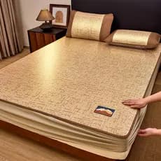 Uma classe materna bebê grau folha de cama estilo gelo seda legal esteira verão 2026 novo estilo tapete macio lavável ve