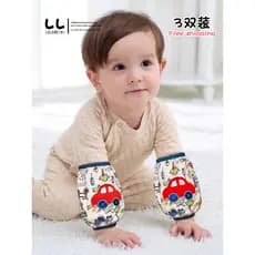 3 pares bebê crianças mangas curtas dos desenhos animados mangas de lã curta outono inverno bebê bonito mangas crianças