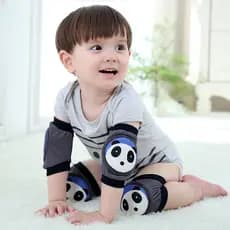Joelheiras para bebês, cotoveleiras, verão, inverno, elásticas, engatinhar, joelheiras, crianças, resistente a choques,