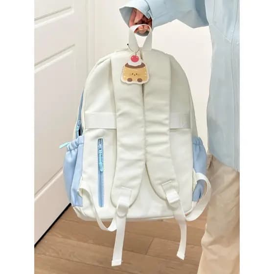 Mochila escolar para estudantes do ensino médio, nicho, grande capacidade, mochila para estudantes do ensino médio, gran