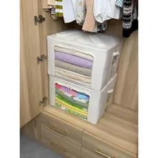 Para baixo jaqueta de armazenamento ferramenta útil guarda-roupa caixa armazenamento roupas grande capacidade com tampa