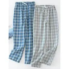 Pijamas Masculinos Calças Bottoms Pijama Curto Masculino